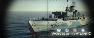 WOTA Wolves of the Atlantic - hunter observing a flower corvette while silent running iOS